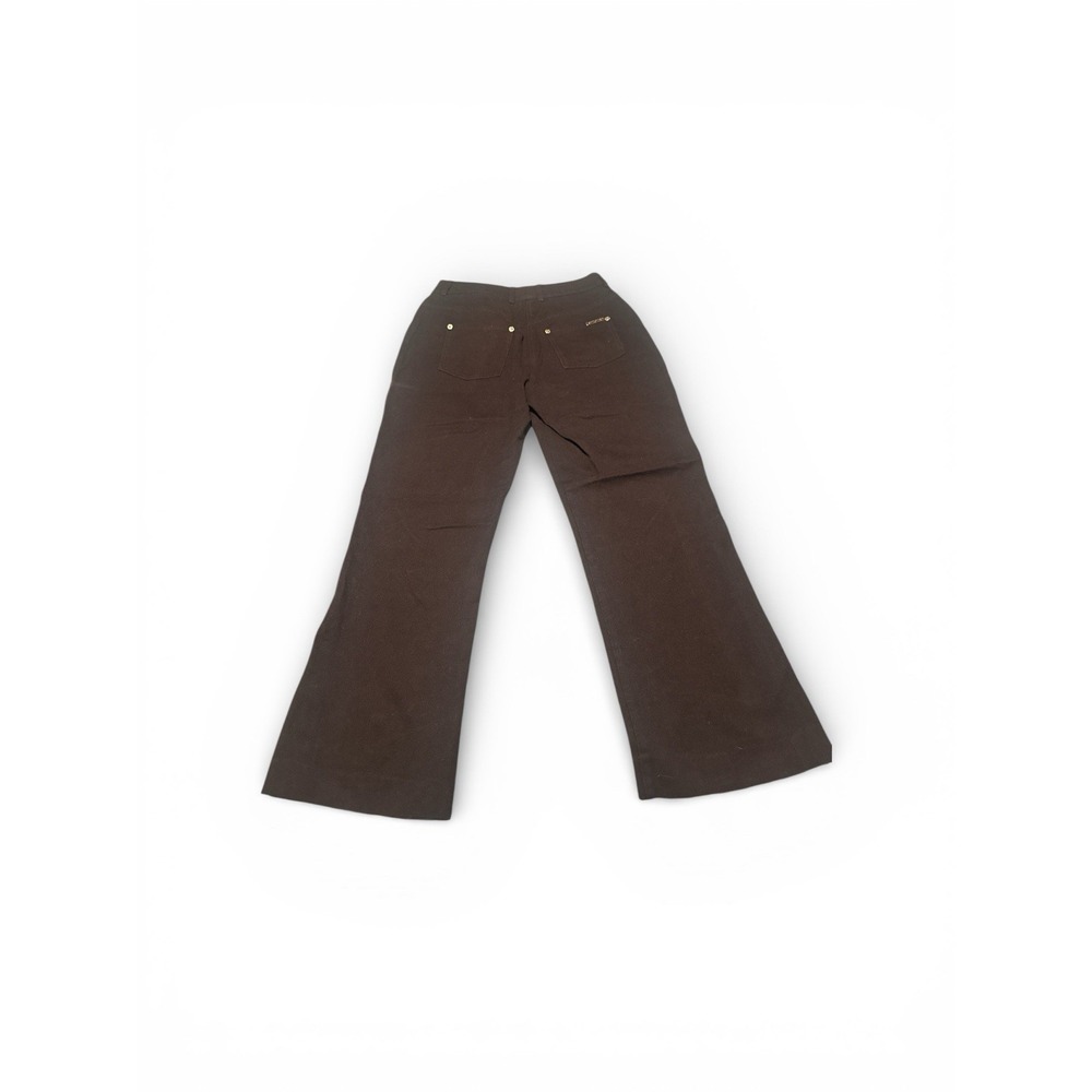 St John Sport Women's Trousers Pant Jean Size 2 Chocolate Brown Designer Logo - Picture 9 of 9